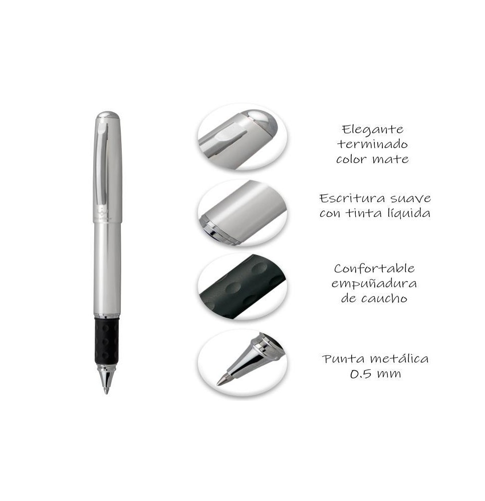 BOLIGRAFO ROLLER EXCALIBUR 0.7MM RX15MZ BARR PTA C.12