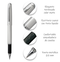 BOLIGRAFO ROLLER EXCALIBUR 0.7MM RX15MZ BARR PTA C.12