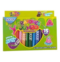 CRAYONES EST.C15 JUMBO NORMALNEONGLITTER E.12 C.72