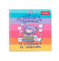 CUADERNO PROF. VANIA BACHUR SCRIBE 1833 C7 ESP. 90H. C24
