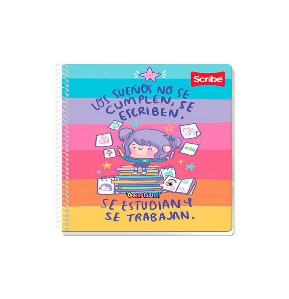 CUADERNO PROF. VANIA BACHUR SCRIBE 1833 C7 ESP. 90H. C24