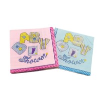 SERVILLETAS DEC. DE PAPEL BABY SHOWER PAQ. C20 PZA C.10