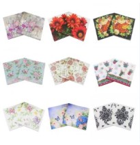 SERVILLETAS DEC. DE PAPEL VARIOS MOD. PAQ. C20 PZA C.10