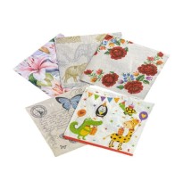 SERVILLETAS DEC. DE PAPEL VARIOS MOD. PAQ. C20 PZA C.10