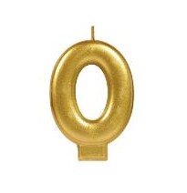 VELA NUMERO 0 DORADO METALICO GRANMARK C.12