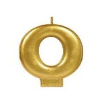 VELA NUMERO 0 DORADO METALICO GRANMARK C.12