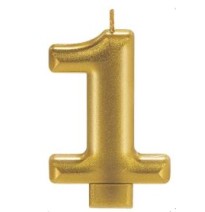 VELA NUMERO 1 DORADO METALICO GRANMARK C.12