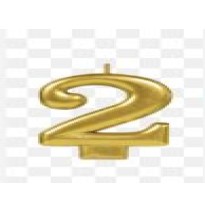 VELA NUMERO 2 DORADO METALICO GRANMARK C.12