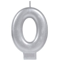 VELA NUMERO 0 PLATA METALICO GRANMARK C.12