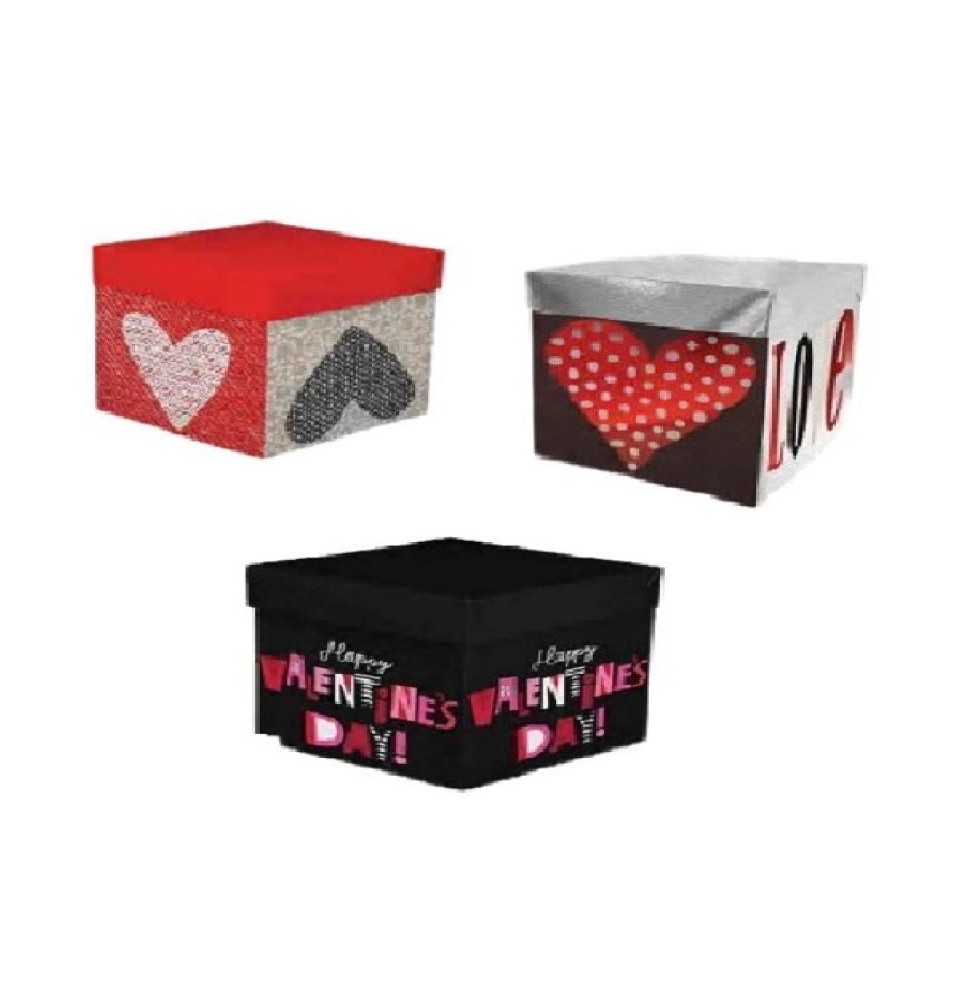 CAJA CUBO AMOR CDISEÑO GOSTECH 2 28X28X26CM. E.10