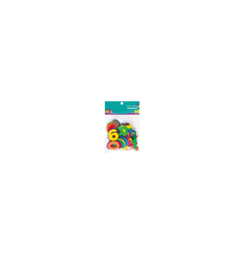 FOAMY ADHESIVO NUMEROS DIX MOD.4105 E.12