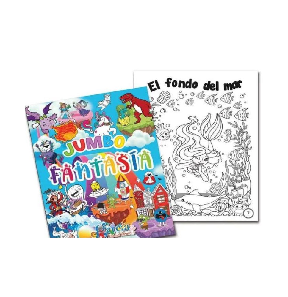 LIBRO PCOLOREAR JUMBO ACT ED FANTASIA GARCIA 1T 1214 C.48