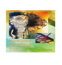 BLOCK PACUARELA IMPERIAL 15H. 25X35CM BLANCO 225GM2 C.10