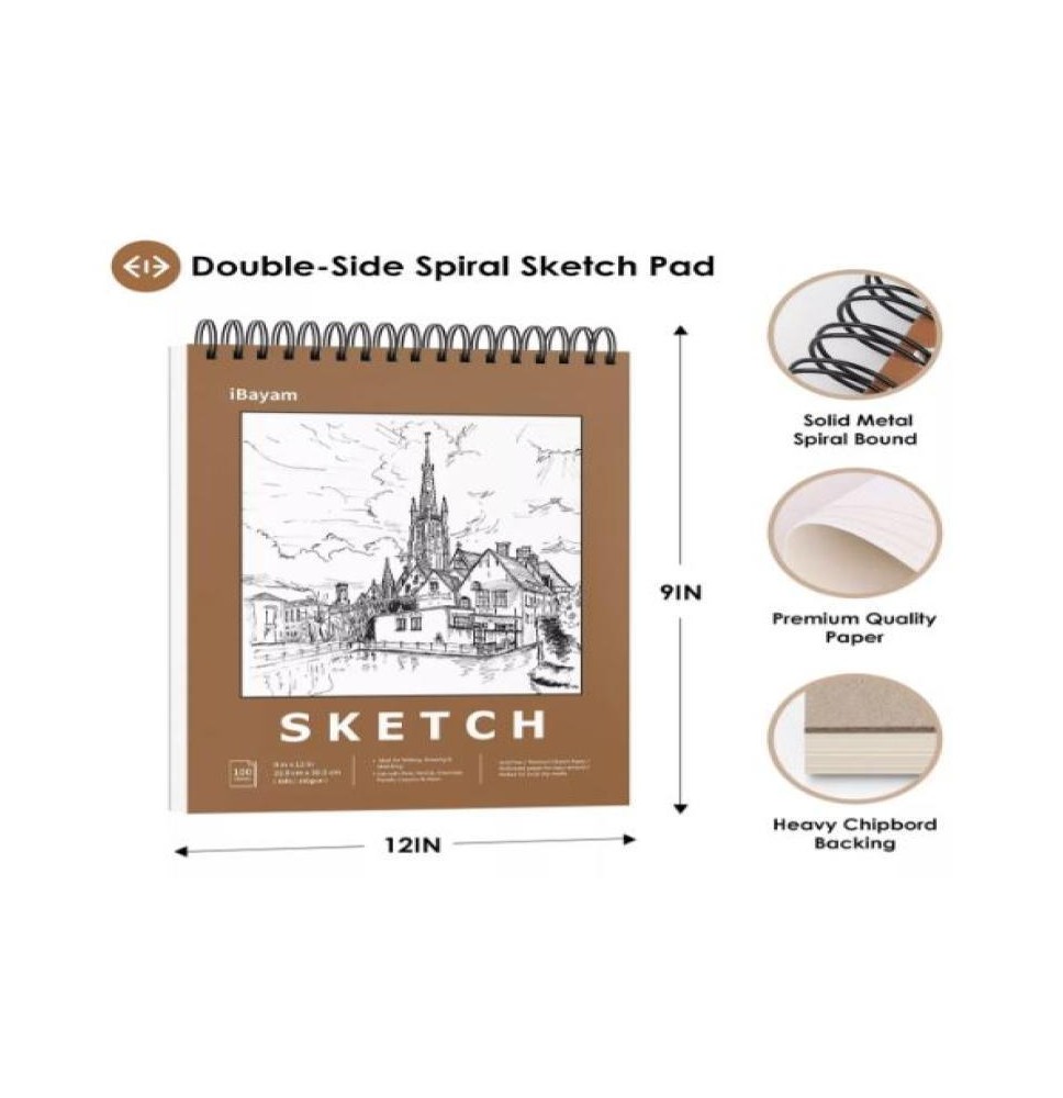 LIBRETA PBOCETO SKETH BOOK 50H. 22.86X30.48CM 60GM2 C.18