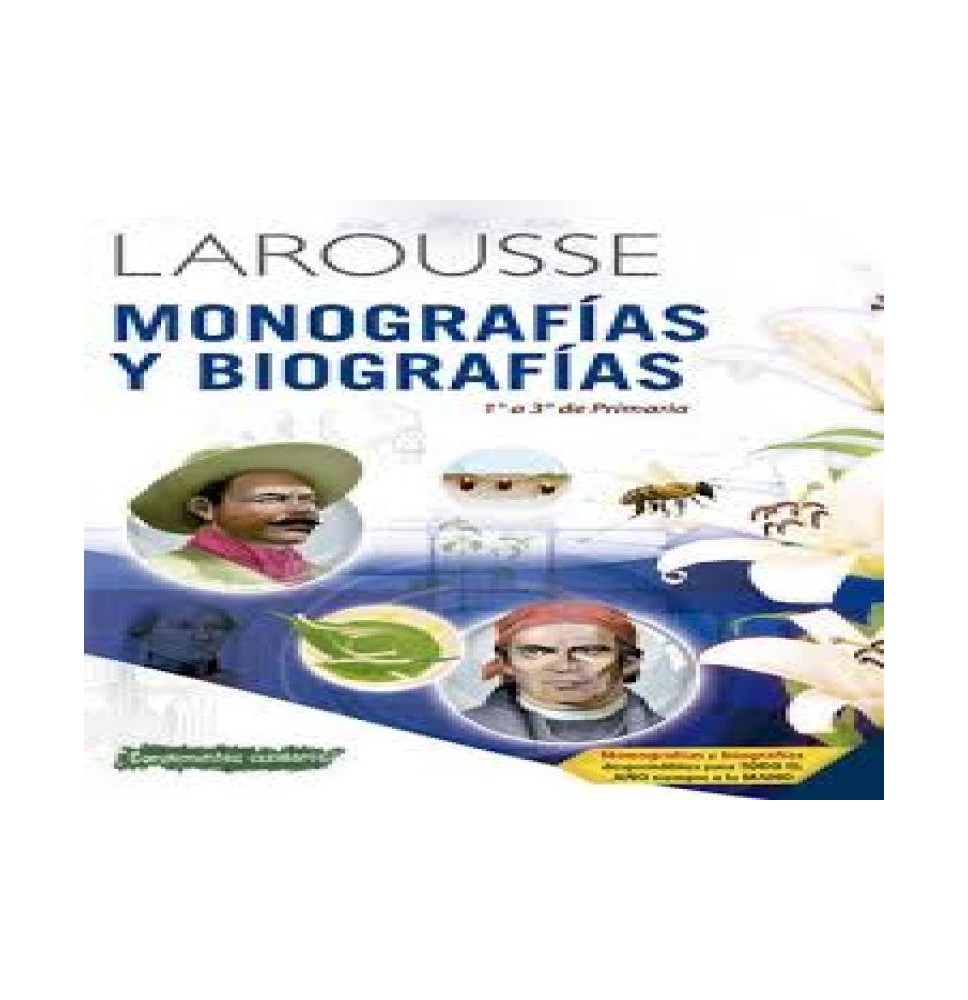 LIBRO MONOGRAFIAS Y BIOGRAFIAS 1 A 3 PRIM. 1163 LAROUSSE75