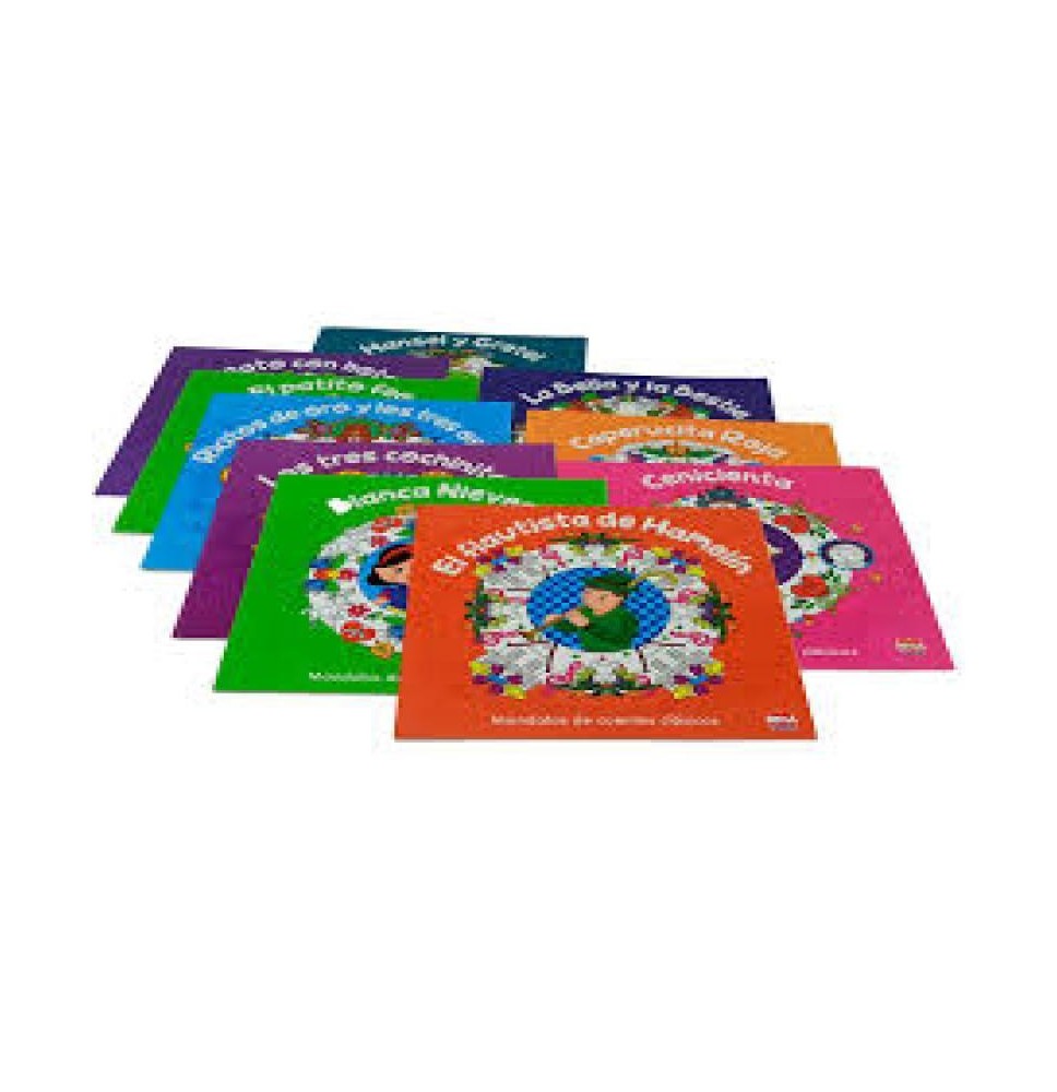 LIBRO PCOLOREAR MANDALAS DE CUENTOS CLASICOS 10T 6519 C.80