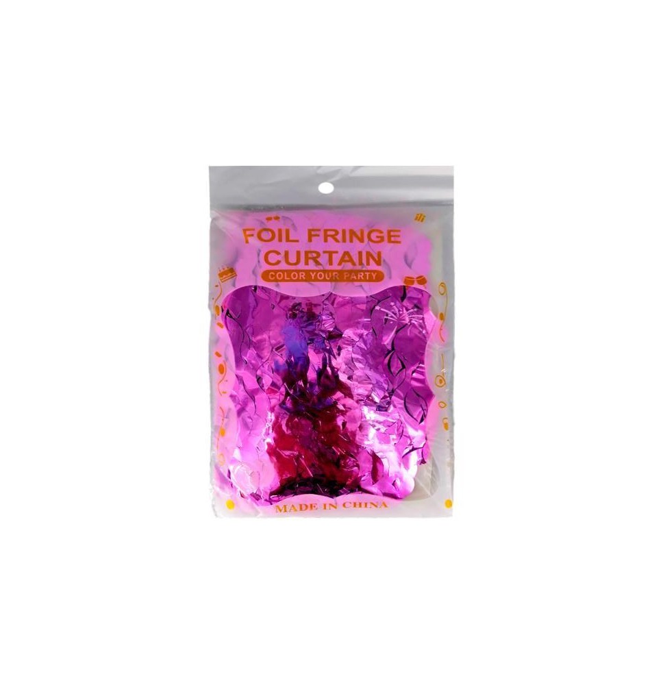 CORTINA METALICA ONDAS MAGENTA FIESTA E.12