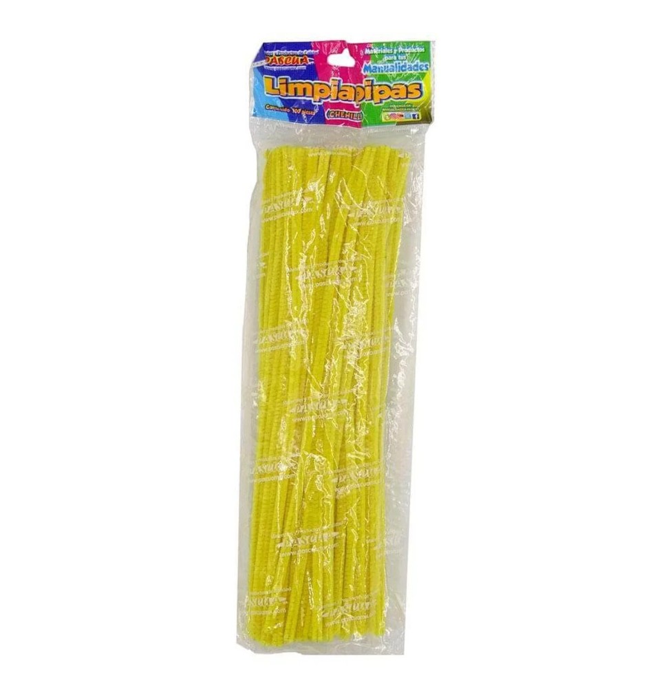 LIMPIAPIPAS BOL. C100 PZ. AMARILLO CANARIO PASCUA C.100