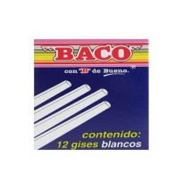 GIS MOLDEADO CAJA C12 BLANCO BACO C.100