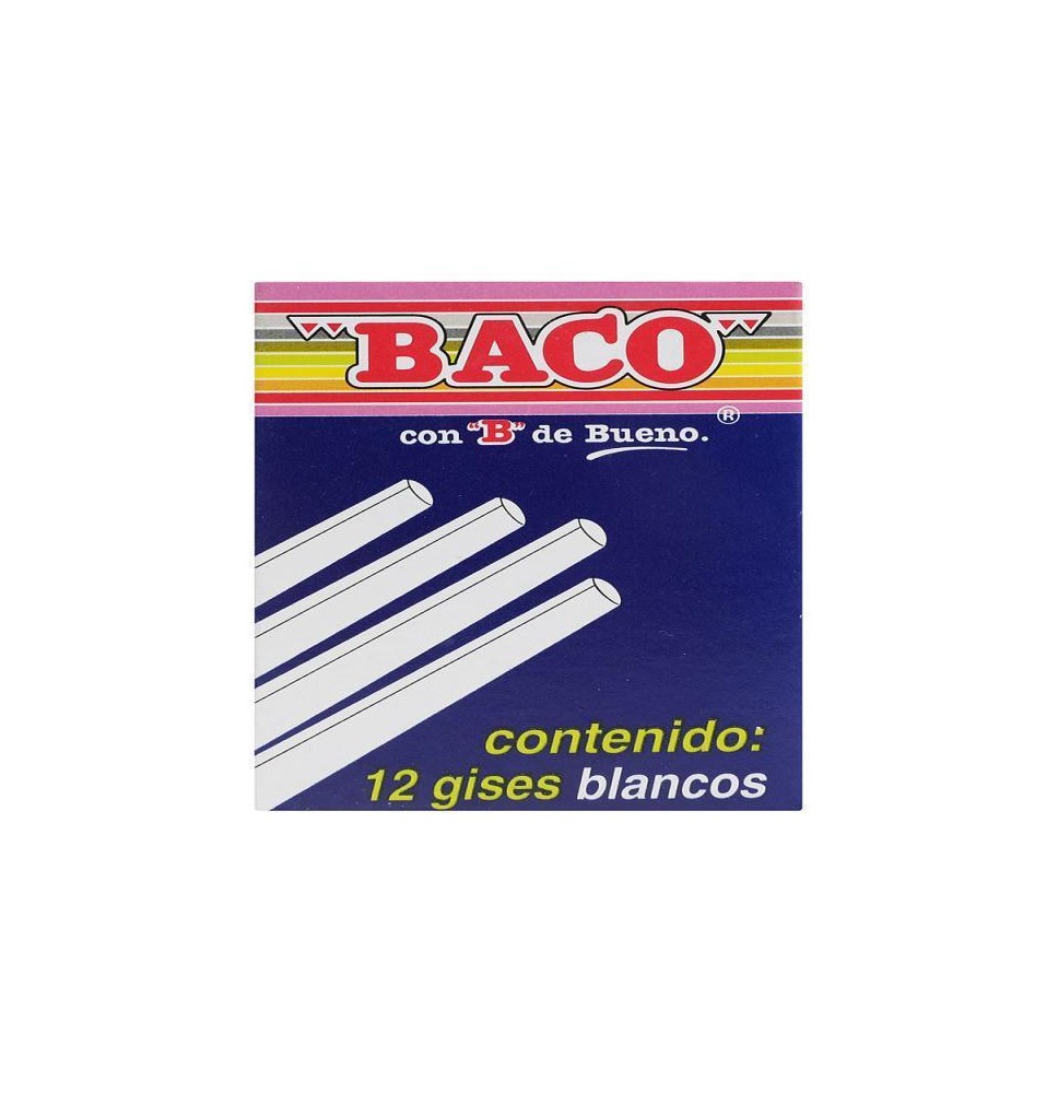 GIS MOLDEADO CAJA C12 BLANCO BACO C.100
