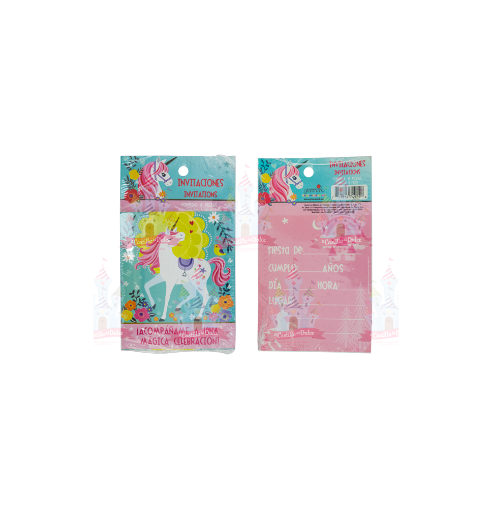 INVITACION SSUAJE UNICORNIO GRANMARK SS PAQ. C8 C.24