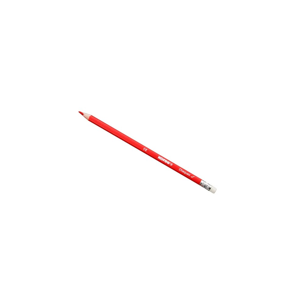 LAPIZ CHEQUEO KORES ROJO TRIANG. E.12 144 C.1728