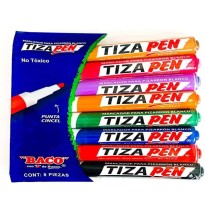 MARCADOR PPIZ. GRUESO EST.C8 TIZAPEN BACO PLAST. C.36