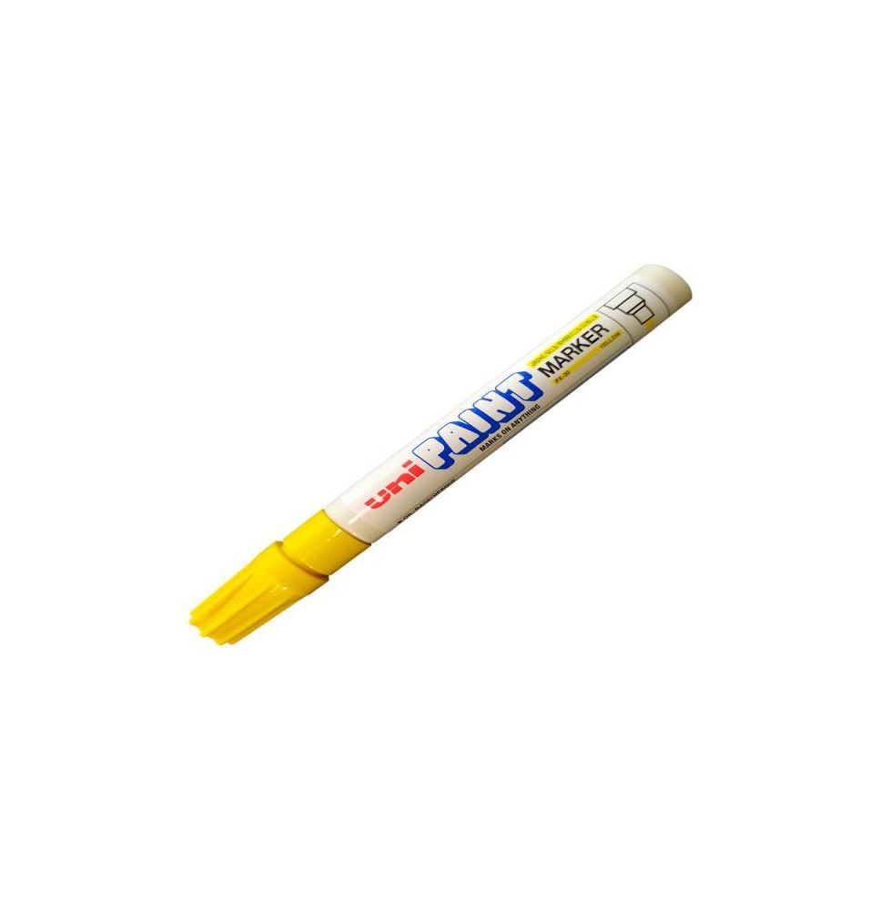 MARCADOR PERM. DELG. UNI-PAINT PX20 PRED. AMAR. E12C144