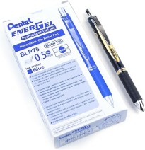 BOLIGRAFO ENERGEL BLN75LGA CLENA PENT 0.5MMRT NGO 10 400