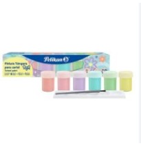 PINTURA TEMPERA 20ML. COL. PASTEL PELIKAN EST.C6 PZAS C.40