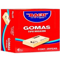 GOMA MIGAJON MG 20 BACO 4.0X2.5 E.20 C.400