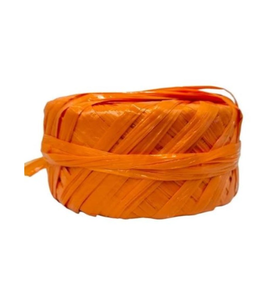 ROLLO RAFIA NARANJA CONFETTI 100GRS C.200