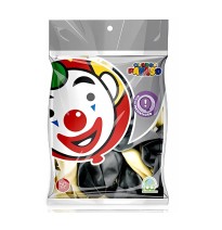 GLOBOS PAYASO 9 BOLSA C50 BICOLOR NGODORADO C.100