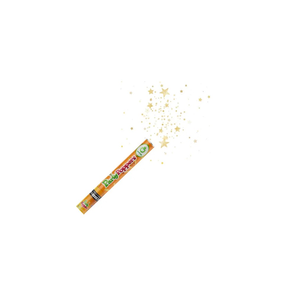 PARTY POPPERS ESTRELLA MET. DORADO 40CM PARTY E12