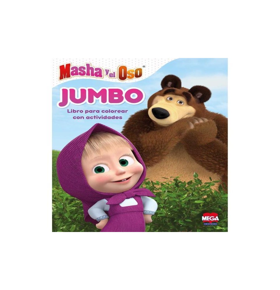 LIBRO P COLOREAR JUMBO ACTIV. MARSHA Y EL OSO 5509 C.28