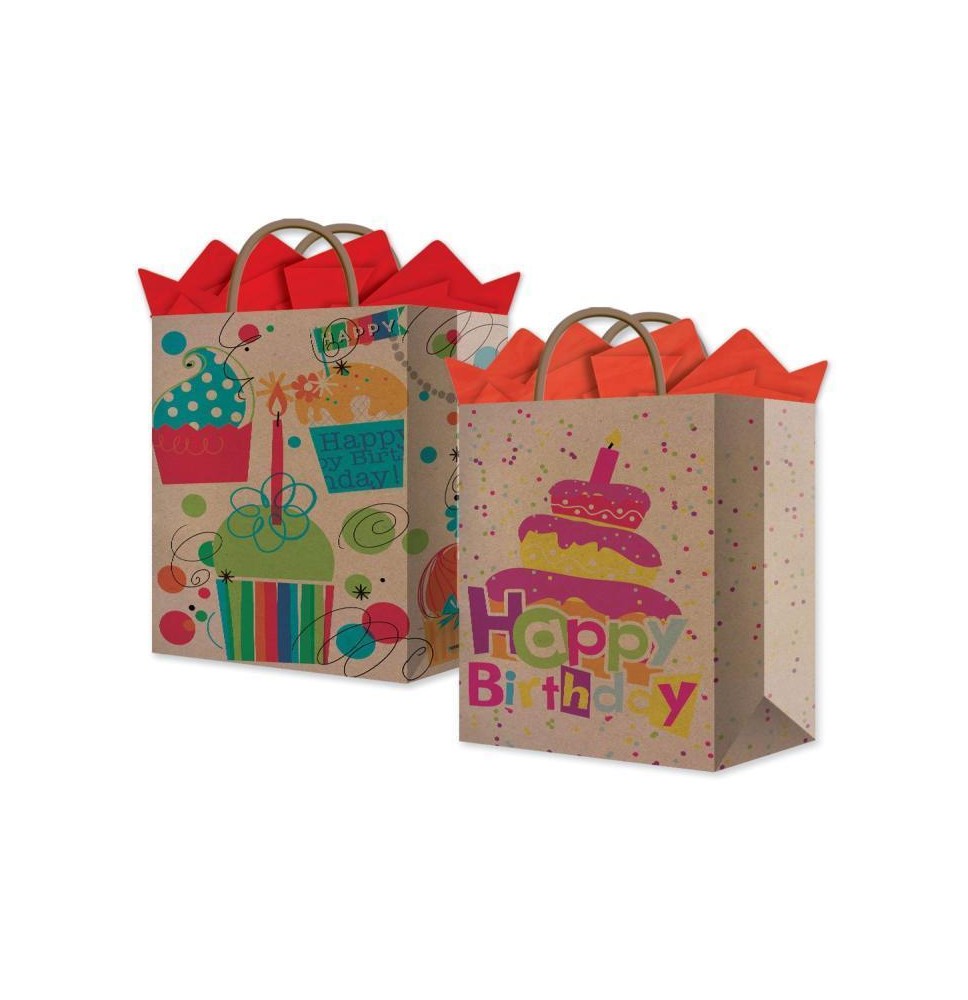BOLSA KRAFT CAPLIC. GDE. FELICIDADES GRANMARK E.6