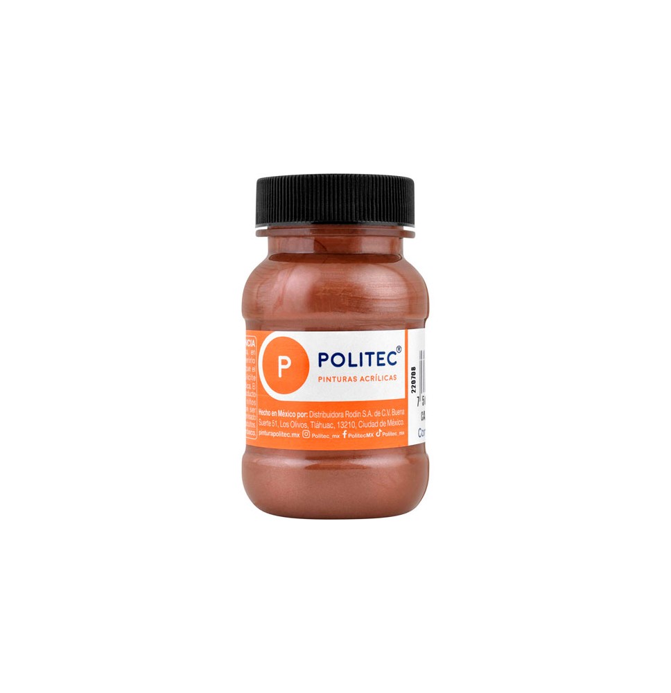 PINTURA ACRILICA POLITEC 100ML. CAFÉ MET. 504 E.6 C.36