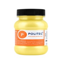 PINTURA ACRILICA POLITEC 100ML AMARILLO MET. 518 E.6 C.36