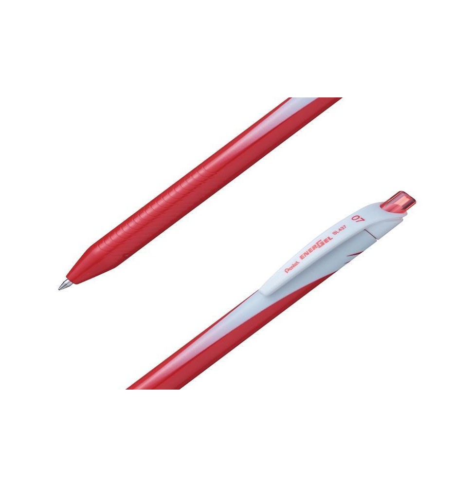 BOLIGRAFO GEL ENERGEL BL437B PENTEL 0.7MM RT ROJO 12576