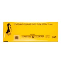 PAPEL CHINA 50X75 CM. AMARILLO MANGO E.100 C1000