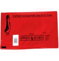 PAPEL CHINA 50X75 CM. ROJO NAVIDAD E.100 C.1000