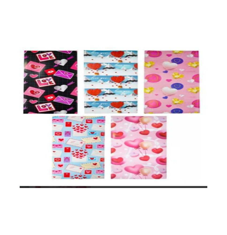 PAPEL COUCHE AMOR SLIC. DIPAK 50X70 E.25 C.500