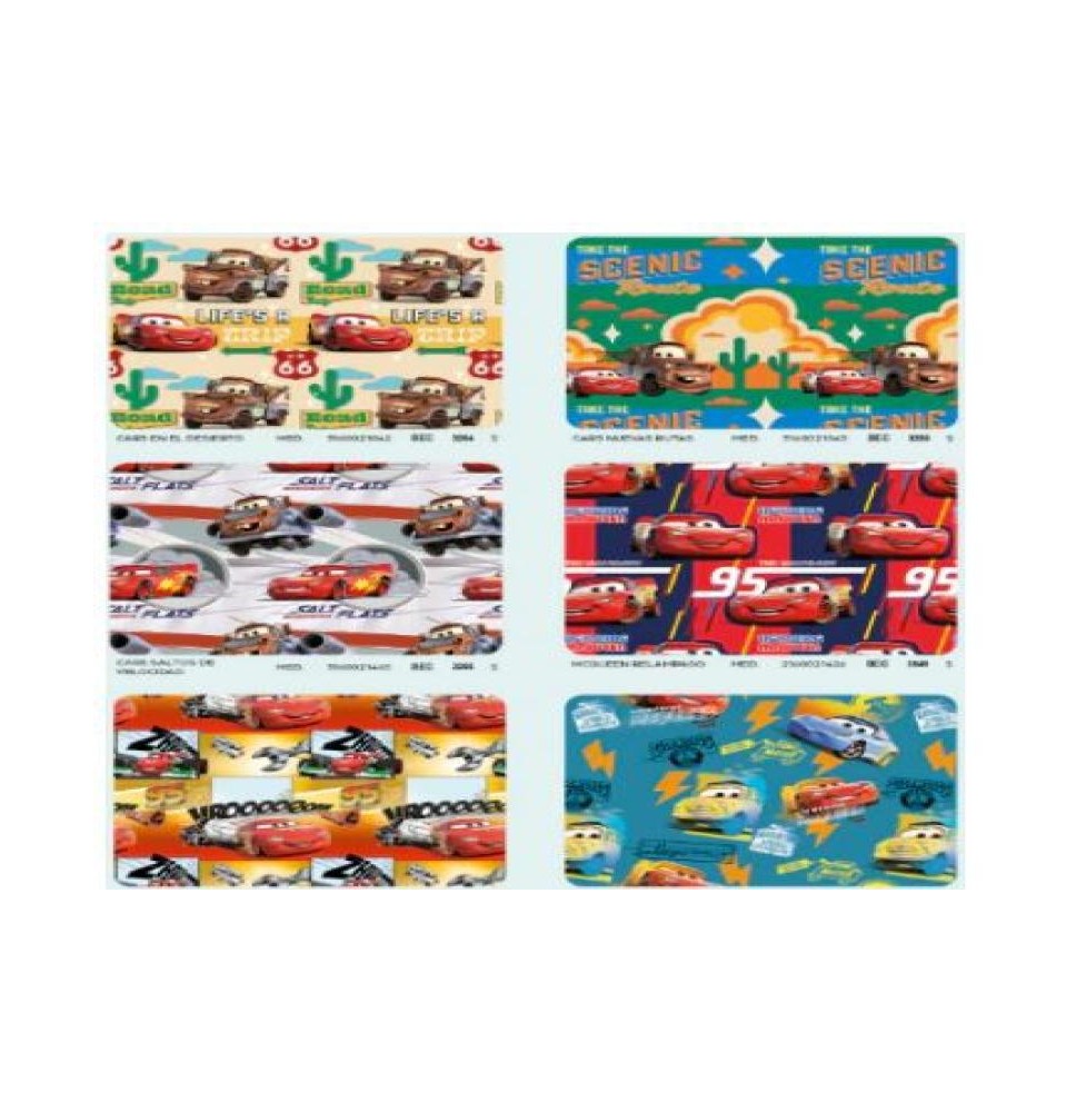 PAPEL COUCHE CARS DIPAK 50X70 VMOD.E.25 C.500