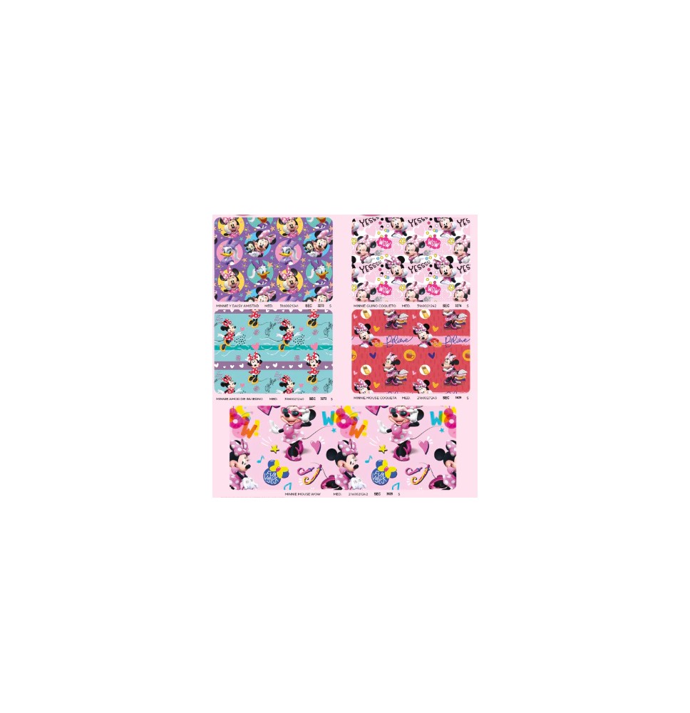 PAPEL COUCHE MINNIE DIPAK 50X70 CM. E.25 C.500