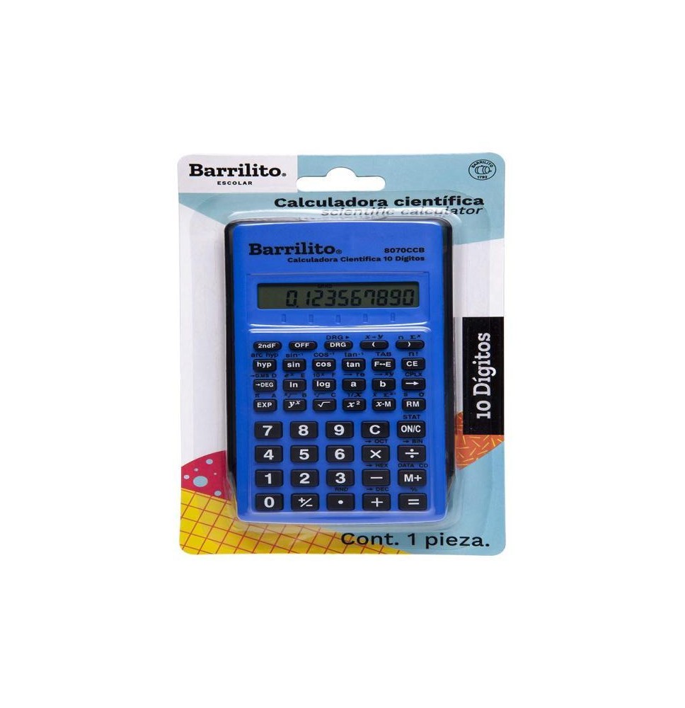 CALCULADORA CIENT. BARRILITO 8070CCB 136 FUNC. BL. C1 C.24