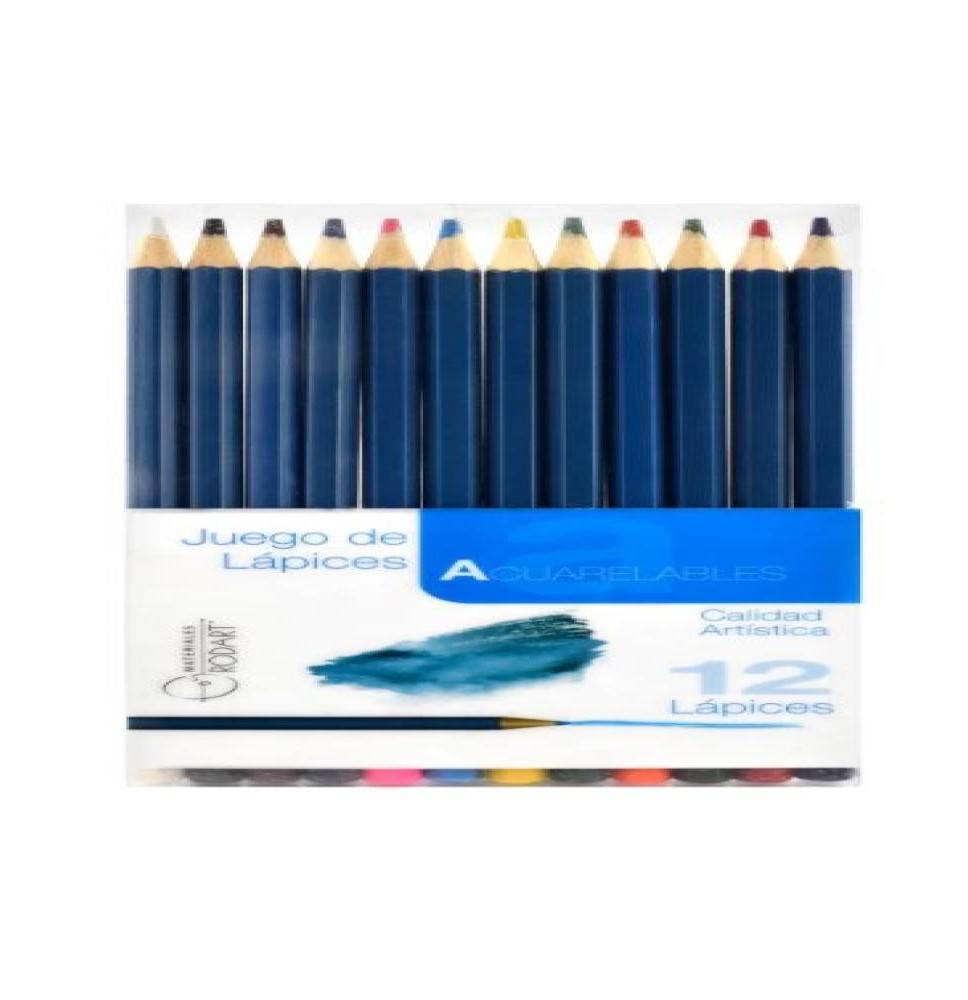 COLORES ACUARELABLES RODART C12 PZA.