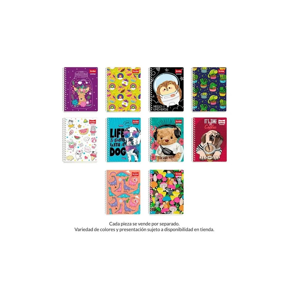 CUADERNO PROF. PICOLLAGE SCRIBE 4363 C.7MM ESP. 90H. C.24