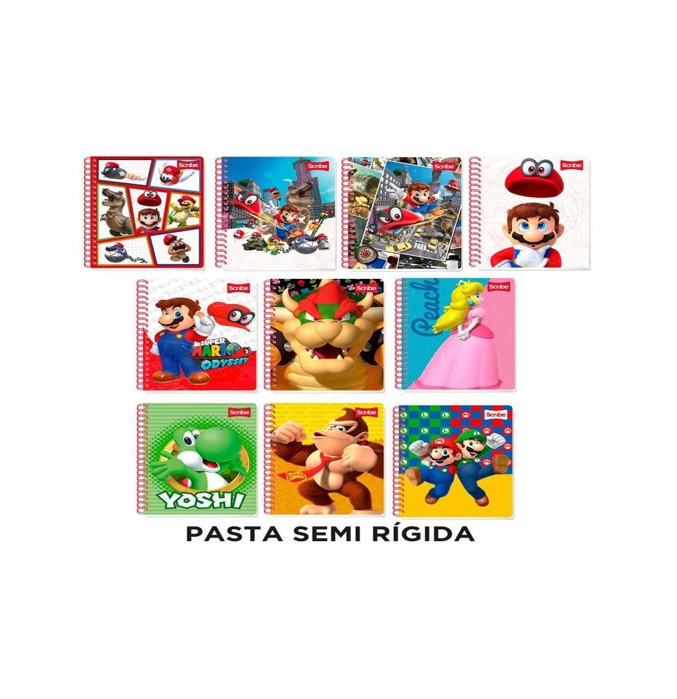 CUADERNO PROF. MARIO BROS SCRIBE 7420 RAYA ESP. 100H C.24