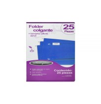 ARCHIVO COLGANTE FOLDAFLEX OFICIO CJ. C25 AZUL P3634 C.5