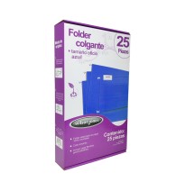 ARCHIVO COLGANTE FOLDAFLEX OFICIO CJ. C25 AZUL P3634 C.5
